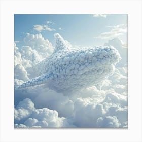 Shark In The Clouds 1 Canvas Print