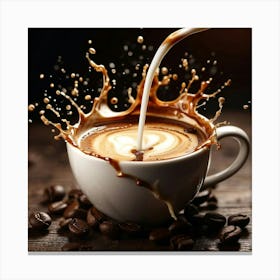 Coffee Pouring Canvas Print