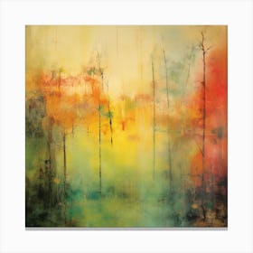 In The Forest - Abstract Painting 1 Canvas Print