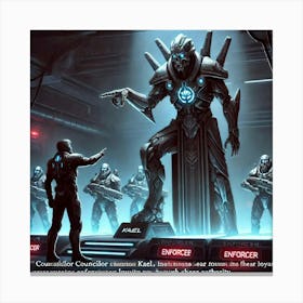 Councilor Kael Fear Tactics Canvas Print