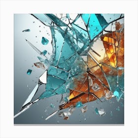 Shattered Glass 29 Canvas Print