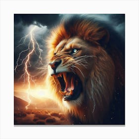 lion face Canvas Print