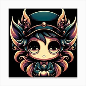 Kawaii Girl 1 Canvas Print