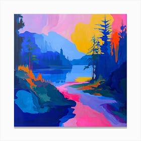 Colourful Abstract Vancouver Canada 1 Canvas Print