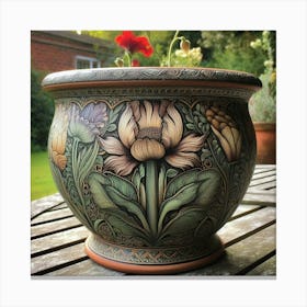 Morris Flower Pot Canvas Print