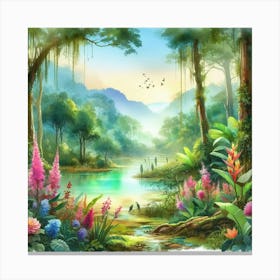 Forest Scene Canvas Print