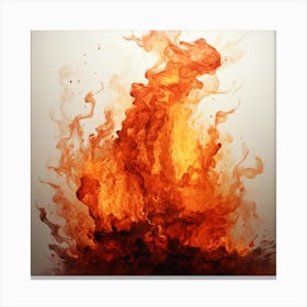 Fire Stock Videos & Royalty-Free Footage 1 Canvas Print