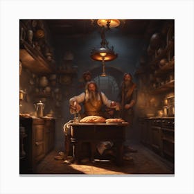 Dwarven Kitchen Canvas Print