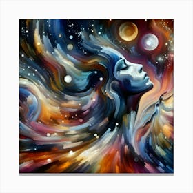 Abstract Of A Woman In Space 3 Canvas Print