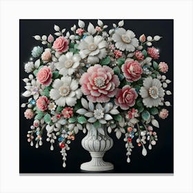 Vase Of Flowers 4 Canvas Print