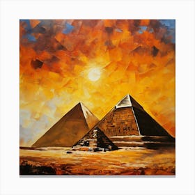 Pyramids of Giza 1 Canvas Print