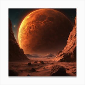 Red Planet 3 Canvas Print