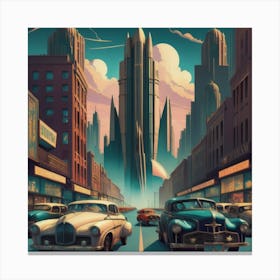 Art Deco Metropolis Canvas Print