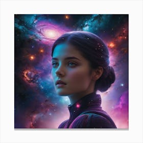 Space Girl Canvas Print