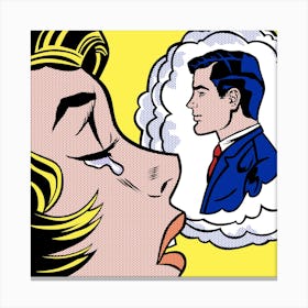 THINKING OF HIM | LICHTENSTEIN DIGITAL REPLICA Canvas Print