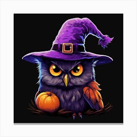 Halloween Owl 17 Canvas Print