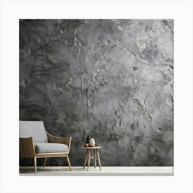 Abstract Stone Material Structure Grey Rock Halloween Granular Rough Wallpaper Stucco Dar (27) Canvas Print