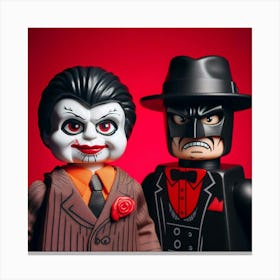 Ventriloquist and Scarface from the Batman 3 Canvas Print