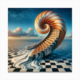 Spiral Staircase Canvas Print