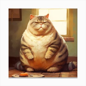 Fat Cat Canvas Print