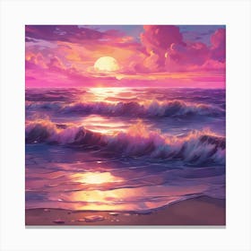 Sunset Painting 2 Canvas Print