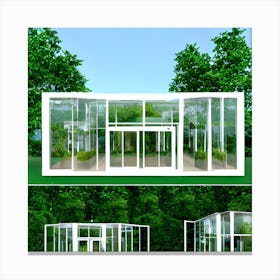 Glass House 3 Canvas Print