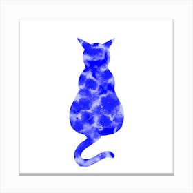 Blue Cat Canvas Print