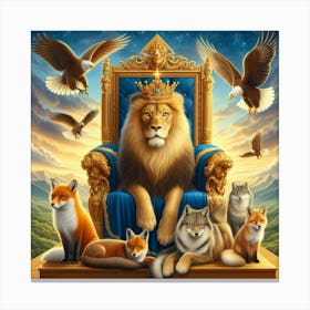 King Of The Lions20 Canvas Print