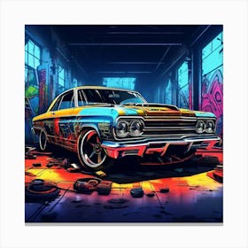 Graffiti Car 2 Canvas Print