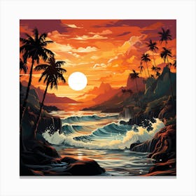 Sunset Painting Canvas Print