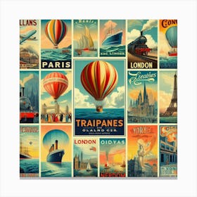 Vintage Travel Posters Canvas Print