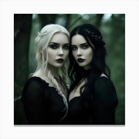 Gothic Girls 1 Canvas Print