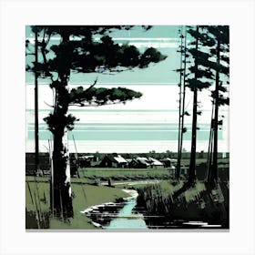 'Riverside' 1 Canvas Print