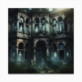 Ghostly House Canvas Print