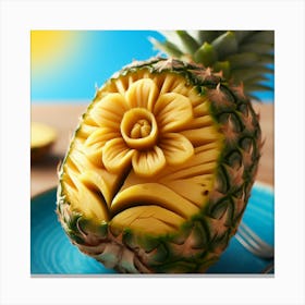 Pineapple Flower 3 Canvas Print