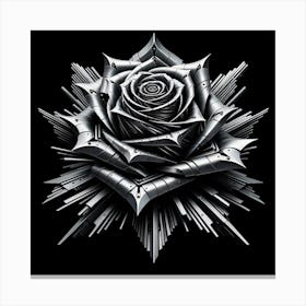 Rose Of Steel Canvas Print