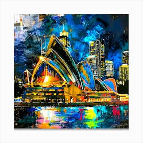 Cityscape Australia - Sydney Opera House Canvas Print