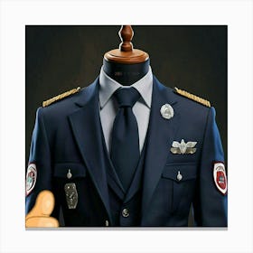 Mannequin In Uniform Canvas Print