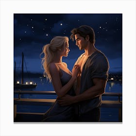 Like a Ship In The Night Canvas Print