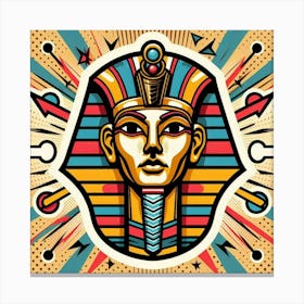 Pharaoh Sutekhura Head Canvas Print