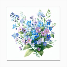 Flowers of Forget-me-not 3 Canvas Print