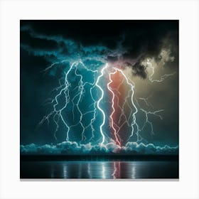 Lightning In The Sky 5 Canvas Print