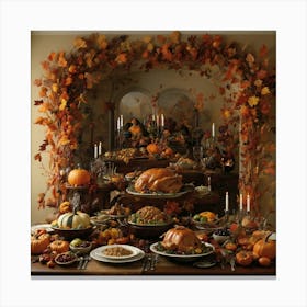 Thanksgiving Table 1 Canvas Print