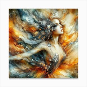 Woman With Wings Canvas Print