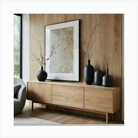 Modern Living Room 65 Canvas Print