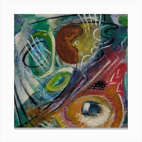 Living Room Wall Art, Good Time, Abstract Painting Canvas Print