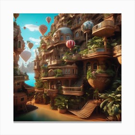 City In The Sky 1 Canvas Print