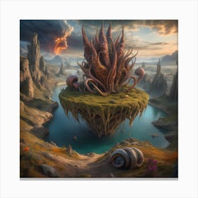 Octopus Island Canvas Print