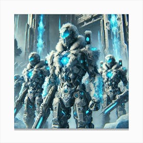 Frozen Sentinels Canvas Print