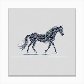 Abstract Horse Canvas Print